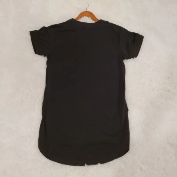 Casual black shirt dress/  chandail robe noir 🖤 - Picture 3 of 5